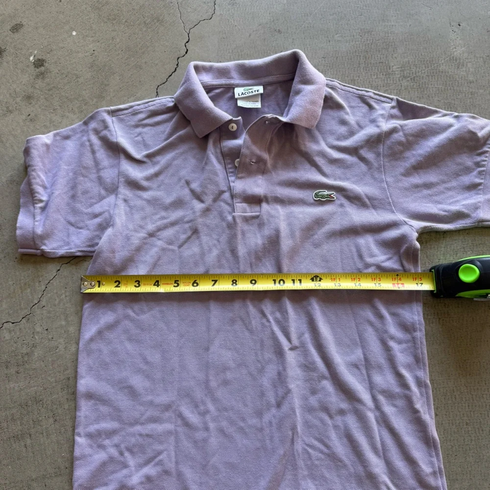 Lacoste / polo shirt / lilac - lite purple / size 2 - Picture 2 of 6